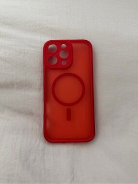 Amazon Red MagSafe-Compatible iPhone Case with Frosted Back